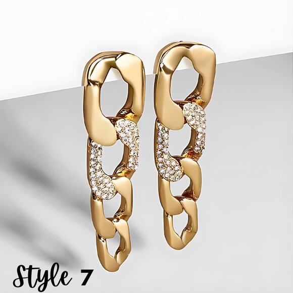 3 for $15 - Glam Earrings Collection Sparkly Drop Elegant Wedding Prom - Picture 13 of 15